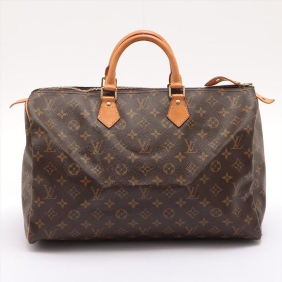 Louis Vuitton Speedy 40 Vintage With Dust Lock & Key Brown Monogram Canv… - Picture 7 of 13